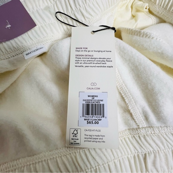 Calia Everyday Fleece Joggers Plus Size - Picture 6 of 7